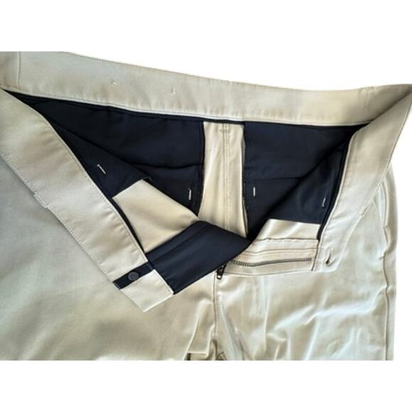 "LULULEMON" Mens Tan ABC Classic 5 Pocket  Pants Sz 34 Golf Preppy Quiet Luxury - Picture 8 of 12